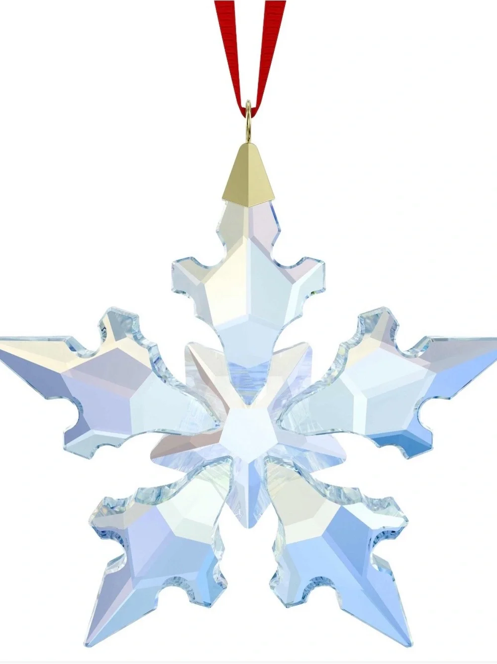 NIB Swarovski Exquisite 2026 Snowflake AB Star 2.6” Crystal Ornament #5764754